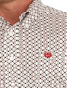 SALE Cinch® Men's L/S White/Black Geo Print Button Shirt