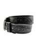 Ariat® Men's Black Floral Embossed Belt with Longhorn Buckle