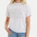 SALE Southern Marsh® Ladies' S/S White Olivia Vintage Flag T-Shirt