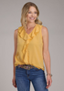 SALE Roper® Ladies' Golden Yellow Sleeveless Ruffle Collar Blouse