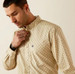Ariat® Men's L/S Khaki Print Conley Classic Fit Button Shirt Ariat® Men's L/S Khaki Print Conley Classic Fit Button Shirt
