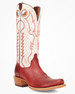 SALE Dan Post® Ladies' Red/White Adelaide Cutter Toe Boots