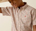 Ariat® Boys' S/S Chapman Red-Multi Print Classic Fit Button Shirt