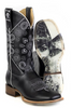 SALE Tin Haul® Ladies' Black Midnight Paisley/Bandito Sole Square Toe Boots