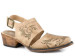 Roper® Ladies' Tan Embroidered Snip Toe Sandals