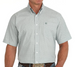 SALE Cinch® Men's S/S Green/White Print Button Shirt
