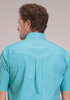 Roper® Men's S/S Turquoise Mini-Check Button Shirt Roper® Men's S/S Turquoise Mini-Check Button Shirt