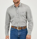 SALE Wrangler® George Strait™ Men's L/S Solid Grey Button Shirt