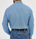 SALE Wrangler® George Strait™ Men's L/S Dusty Blue Microdot Button Shirt