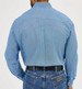 SALE Wrangler® George Strait™ Men's L/S Dusty Blue Microdot Button Shirt