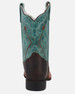 SALE Dan Post® Children's Chocolate/Turquoise Salina Square Toe Boots