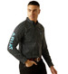 SALE Ariat® Men's L/S Black Print Abel Fitted Team Button Shirt