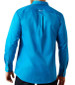 Ariat® Men's L/S Solid Bright Blue Team Logo Button Shirt