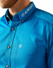 SALE Ariat® Men's L/S Solid Bright Blue Team Logo Button Shirt