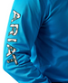 SALE Ariat® Men's L/S Solid Bright Blue Team Logo Button Shirt