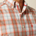Ariat® Men's L/S Orange Plaid Pro Series Classic Fit Button Shirt