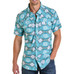 PANHANDLE SLIM Rock & Roll Denim® Men's S/S Turquoise Aztec Print TEK Snap Shirt PANHANDLE SLIM Rock & Roll Denim® Men's S/S Turquoise Aztec Print TEK Snap Shirt