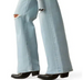 SALE Ariat® Ladies' Light Wash UHR Tomboy Wide Leg Distressed Jeans in Zuma
