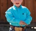SALE Cinch® Infant L/S Solid Turquoise Button Shirt
