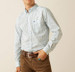 Ariat® Men's L/S Stearns White/Blue Print Fitted Button Shirt Ariat® Men's L/S Stearns White/Blue Print Fitted Button Shirt