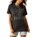 SALE Ariat® Ladies' S/S Heathered Charcoal Girls Just Want to Rodeo T-Shirt