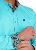 Cinch® Men's L/S Solid Turquoise Button Shirt Cinch® Men's L/S Solid Turquoise Button Shirt