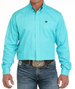 SALE Cinch® Men's L/S Solid Turquoise Button Shirt