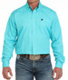 SALE Cinch® Men's L/S Solid Turquoise Button Shirt