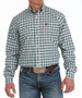 Cinch® Men's L/S Cream/Blue Plaid Button Shirt Cinch® Men's L/S Cream/Blue Plaid Button Shirt