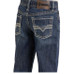 Rock & Roll® Boys' Two Tone Bootcut Dark Vintage Wash Jeans Rock & Roll® Boys' Two Tone Bootcut Dark Vintage Wash Jeans