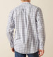 Ariat® Men's L/S Blue/White Plaid WF Dalton Classic Fit Button Shirt