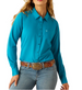 SALE Ariat® Ladies' L/S Enamel Blue Kirby Pro Button Shirt