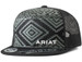 Ariat® Youth Black/Grey Aztec Flat Bill Cap