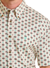 SALE Rock & Roll Denim® Men's S/S Turquoise/Cream/Black Aztec Print Button Shirt