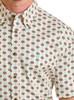 SALE Rock & Roll Denim® Men's S/S Turquoise/Cream/Black Aztec Print Button Shirt