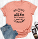 SALE Rebel Rose® Ladies' S/S Peach Better Left Unsaid T-Shirt