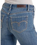 SALE Rock & Roll Denim® Ladies' Curved Embroidery MR Boot Cut Jeans