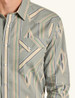 Panhandle Slim® Men's L/S Grey Modern Vintage Aztec Snap Shirt