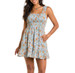 SALE Rock & Roll Denim® Ladies' Sleeveless Light Blue/Gold Floral Mini Dress