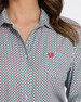 Cinch® Ladies' L/S Grey/Red Diamond Print ArenaFlex Button Shirt