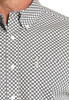 Cinch® Men's L/S Black/White Square Print Modern Fit Button Shirt Cinch® Men's L/S Black/White Square Print Modern Fit Button Shirt