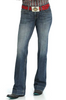 SALE Cruel Denim® Ladies' Jayley MR Medium Stone Trouser Jeans