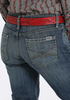 SALE Cruel Denim® Ladies' Jayley MR Medium Stone Trouser Jeans