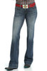 SALE Cruel Denim® Ladies' Jayley MR Medium Stone Trouser Jeans