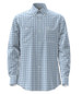 Wrangler® Men's L/S George Strait Blue/White Plaid Button Shirt