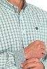 SALE Cinch® Men's L/S Turquoise/White Plaid Buttton Shirt