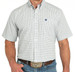 Cinch® Men's S/S White/Navy Geo Print Button Shirt