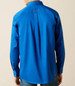 SALE Ariat® Men's L/S Blue/Orange Team Logo Twill Classic Fit Button Shirt