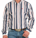 SALE Cinch® Men's L/S Navy Multicolor Stripe Button Shirt