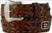 3D® Men's Brown Tooled/Bucklace Prayer Concho Tapered Belt